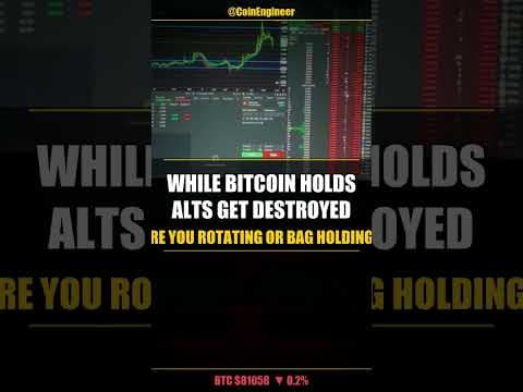 WHILE BITCOIN HOLDS ALTS GET DESTROYED — ARE YOU ROTATING OR BAG HOLDING? #Shorts