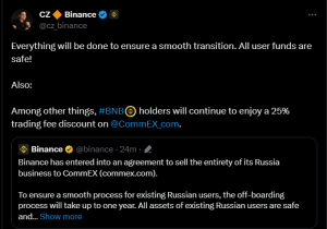 Binance Completely Withdrawing from Russia!!!