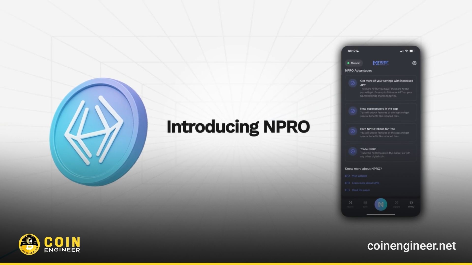 near protocol, npro airdrop, near mobile wallet