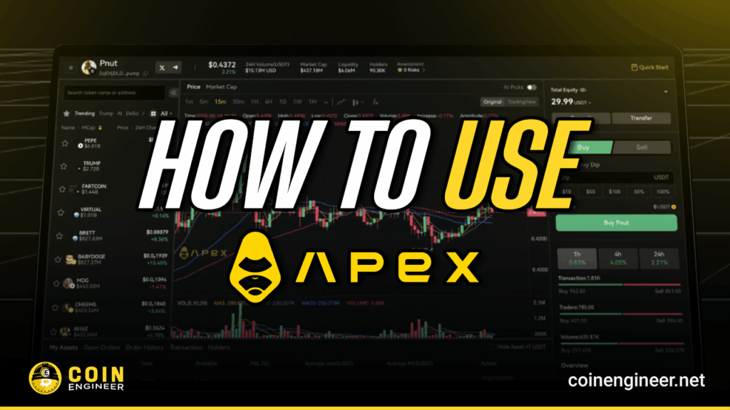 apex exchange trading interface