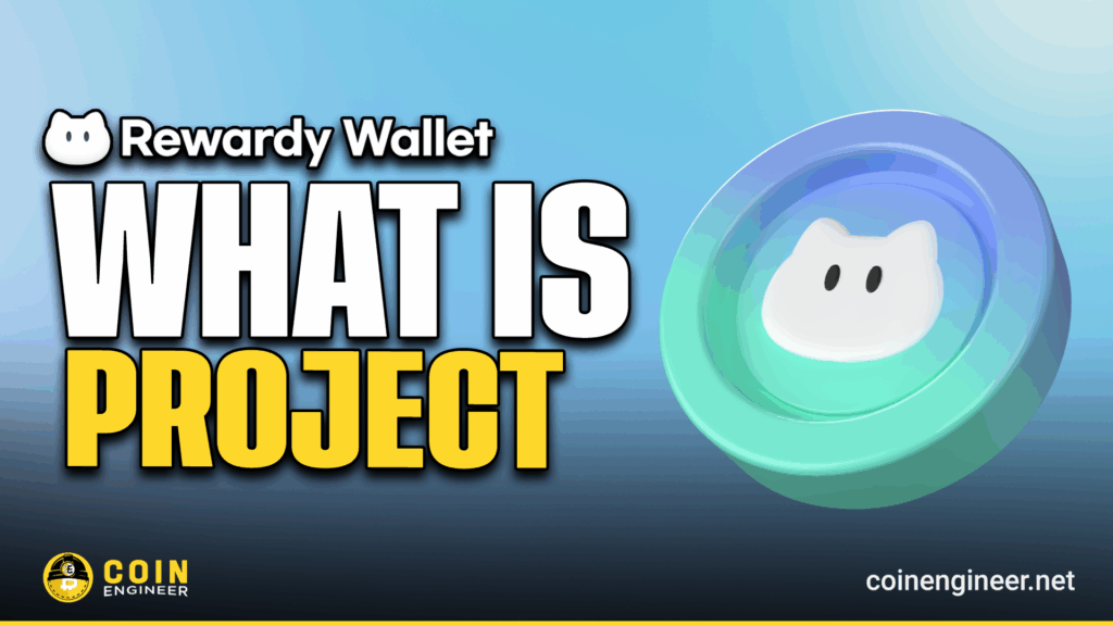 Rewardy Wallet interface with RWD token dashboard