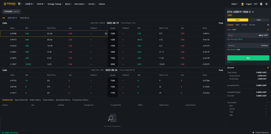 Binance Options Tutorial